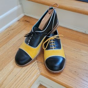 Arama Saddle shoes 46 black and yellow